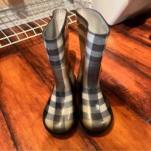 Burberry rain boots